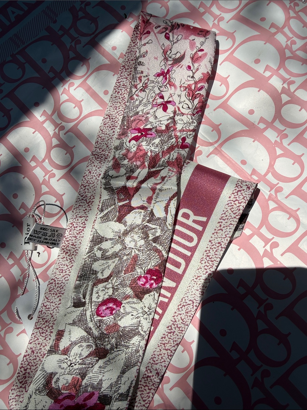 Dior Mitzah Scarf 100 Silk Gwp New Amazing